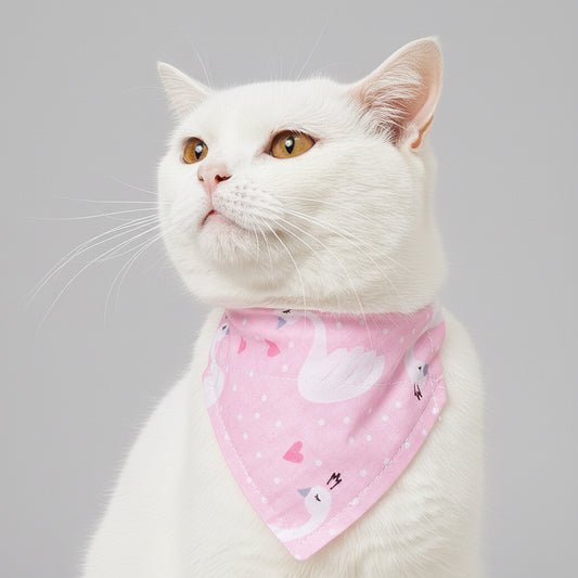 Pet Supplies Pet Saliva Towel Cartoon Pet Dog Collar Cat Triangle Towel Collar Pet Triangle Towel