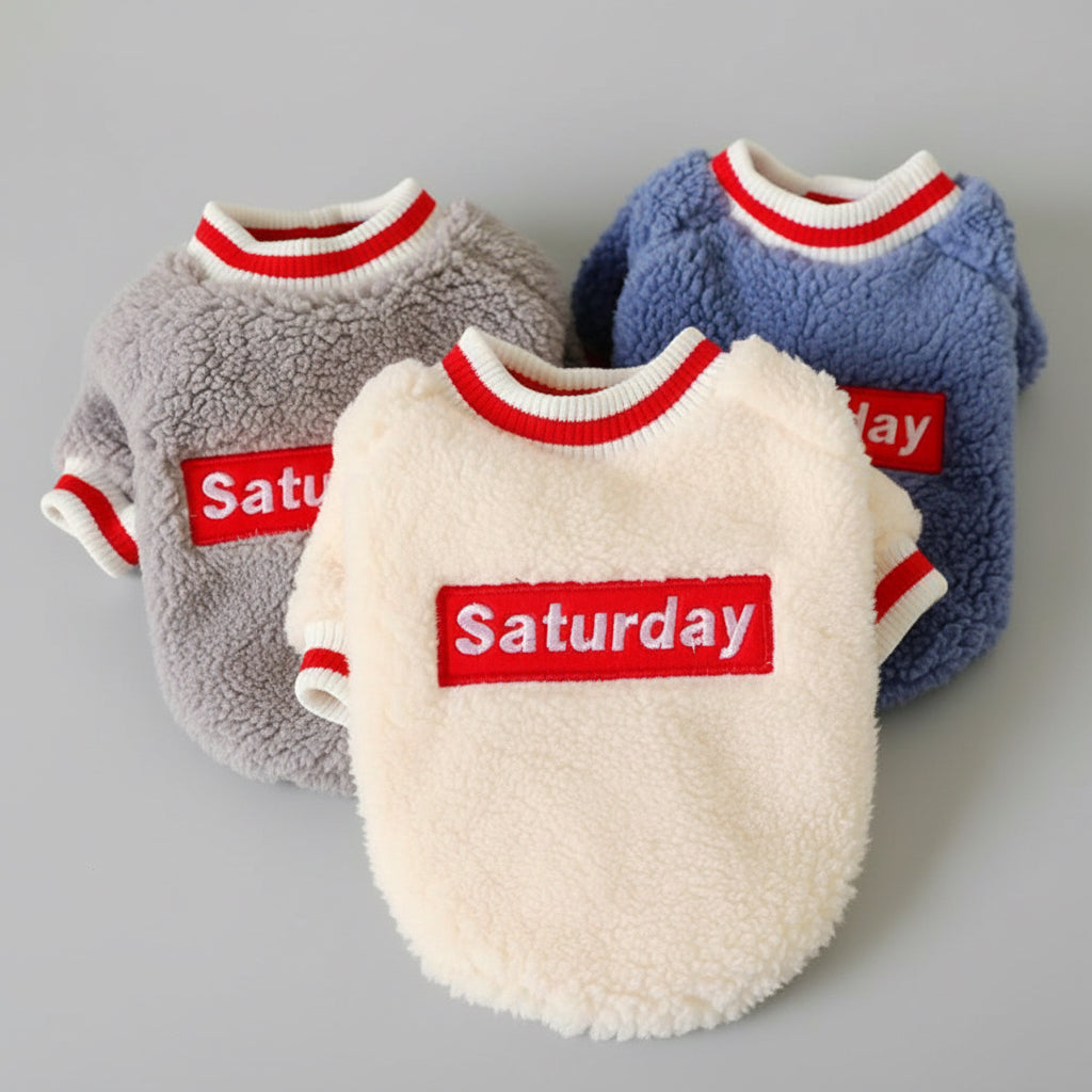 Soft Pet Clothes Dog Saturday Pet Clothes