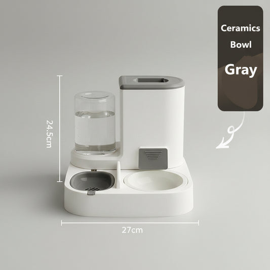 Automatic Cat Feeder Pet Bowls Dispenser Stainless Steel Bowls Cat Dog Pet Feeder Automatic