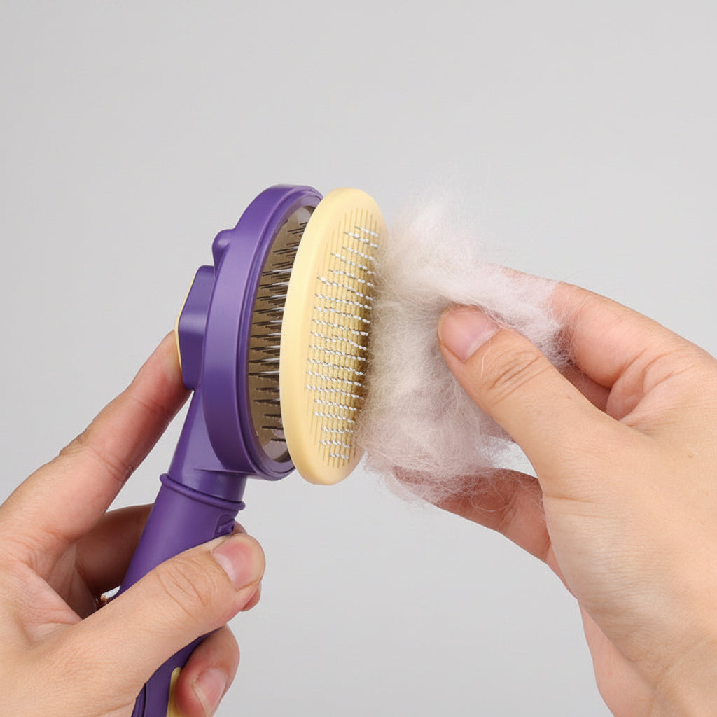 Pet Comb Automatic Hair Removal Comb Cat Comb Hair Removal Beauty Self Cleaning Pet Comb Supplies
